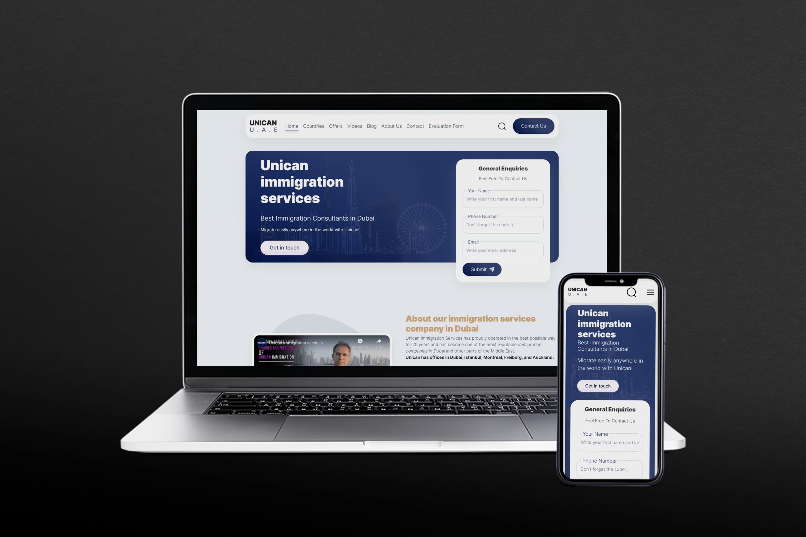 web design agency halifax for immigration services